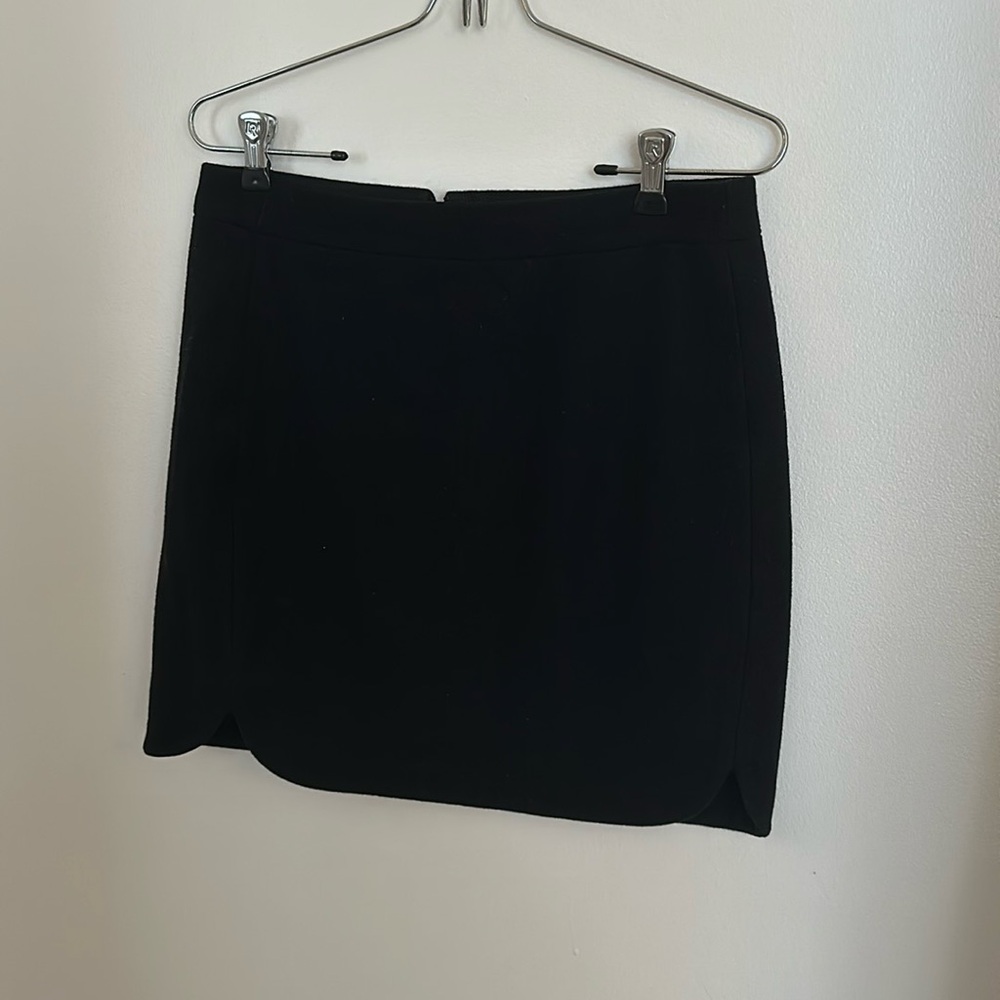 J crew black skirt